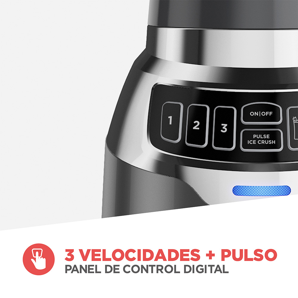 BLACK+DECKER Licuadora Silenciosa con Jarra de Vidrio 1.4 Lt – BL1400DG-P –  KAEGA Comercial